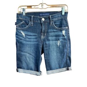 Rock & Republic Kristy  Roll Up Denim Shorts Sz 2